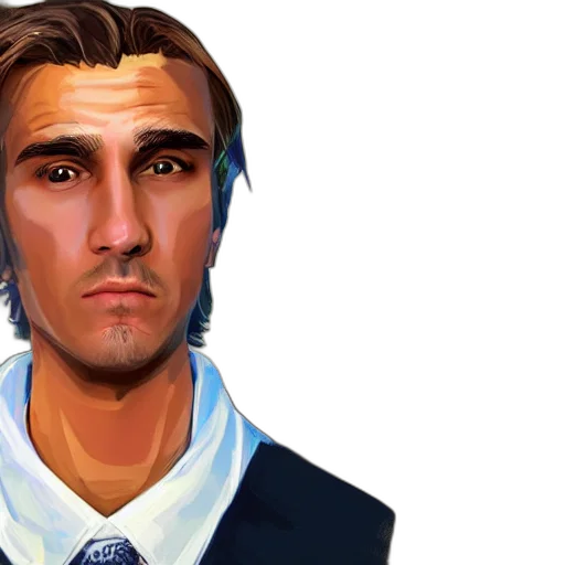 face, staff, fantasy art, photorealistic transparent PNG cut-out