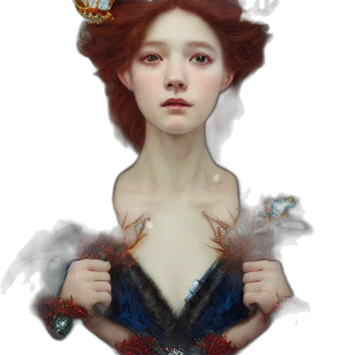 crown, jewelry, dress, face transparent PNG cut-out
