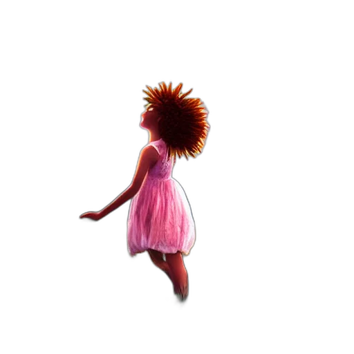 dress, hair, crown, flower transparent PNG cut-out