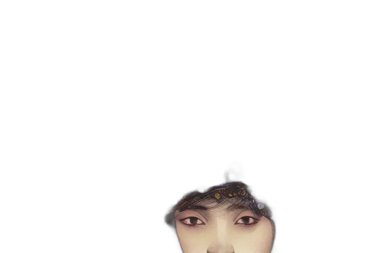 hat, face, mask, crown, photorealistic, oil painting, watercolor, fantasy art transparent PNG cut-out