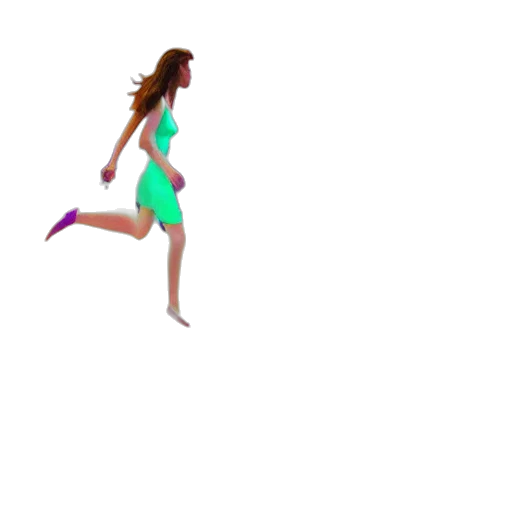 dress, shoes, creature, pixel art transparent PNG cut-out