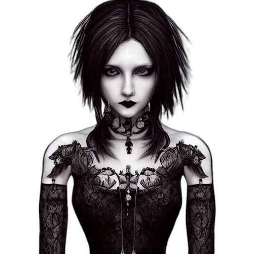dress, face, jewelry, fantasy art transparent PNG cut-out