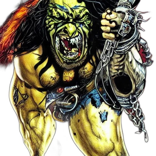 weapon, comic book art, concept art, fantasy art, thrash, comic, lobo, simon transparent PNG cut-out