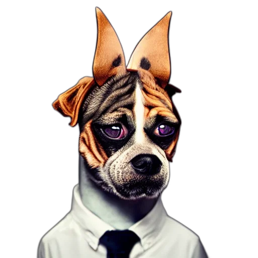 staff, animal, mask, face, concept art, photorealistic, cartoon, watercolor transparent PNG cut-out