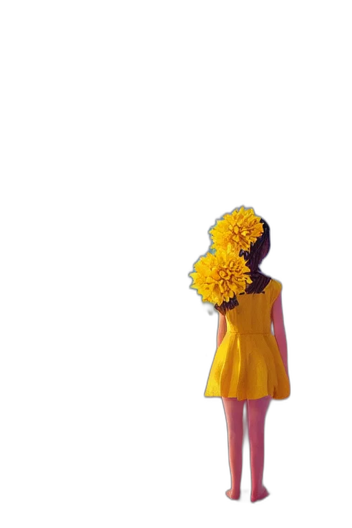 dress, flower, crown, umbrella, 3d render, photorealistic, pixel art, concept art transparent PNG cut-out