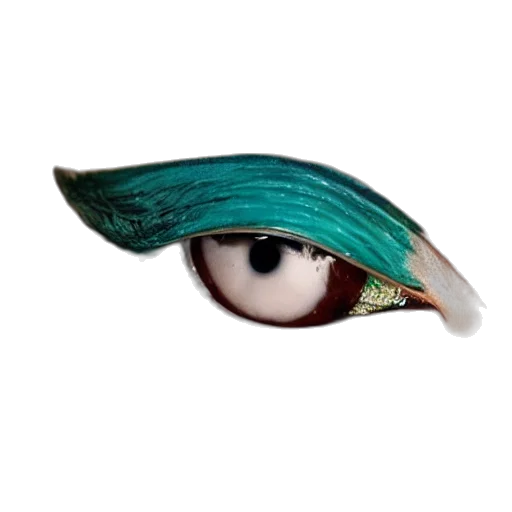hat, mask, hair, creature, 3d render, photorealistic, vaporwave, fantasy art transparent PNG cut-out