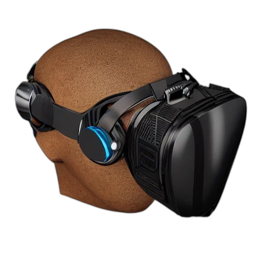 mask, hat, cyberpunk, 3d render transparent PNG cut-out