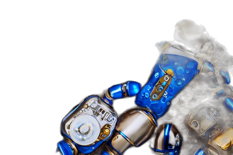 jewelry, robot, crown, 3d render transparent PNG cut-out