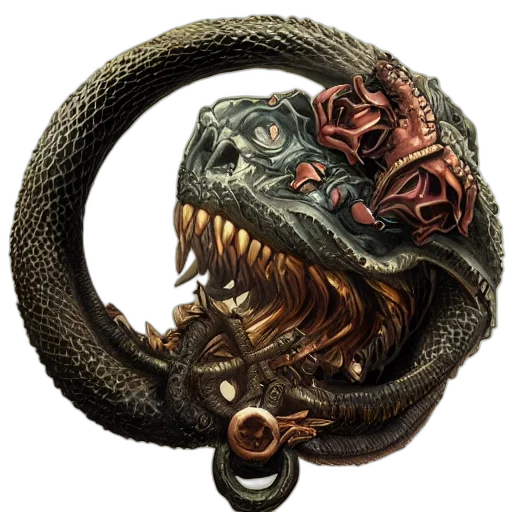 dragon, mask, staff, creature transparent PNG cut-out