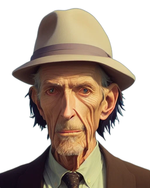 hat, face, staff, concept art transparent PNG cut-out