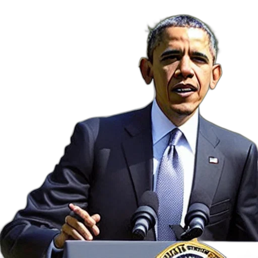 staff, face, 3d render, president, obama, lizard transparent PNG cut-out