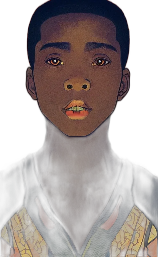 face, mask, jewelry, robot, photorealistic, concept art, cartoon, 3d render transparent PNG cut-out