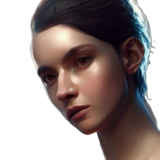 face, crown, jewelry, robot, photorealistic, fantasy art, concept art, oil painting transparent PNG cut-out