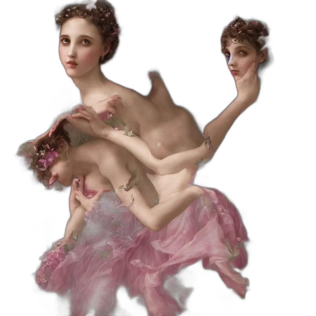 dress, concept art, fantasy art, photorealistic, oil painting, underwater, forest, one transparent PNG cut-out