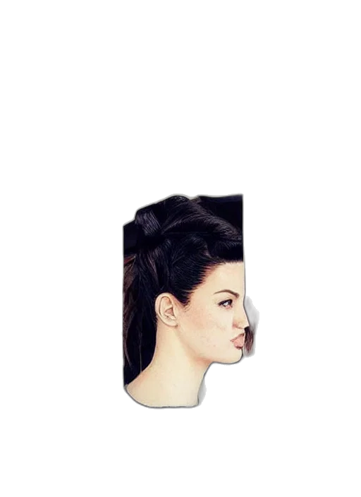 face, hair, mask, crown transparent PNG cut-out