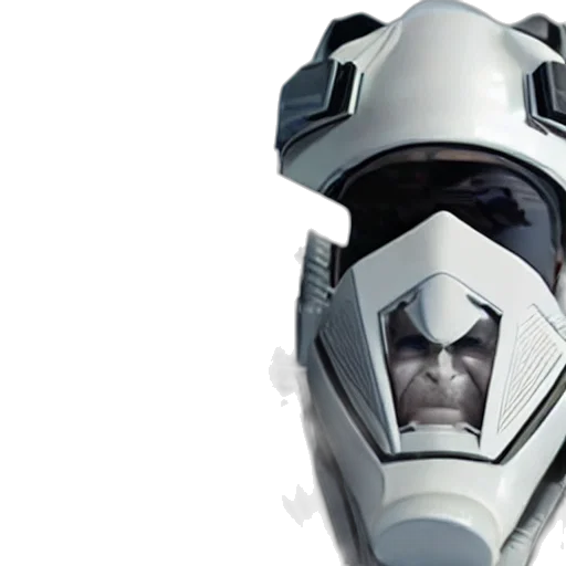 robot, mask, face, weapon, concept art, 3d render, cyberpunk, close transparent PNG cut-out