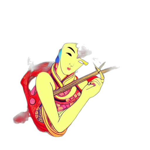 mask, jewelry, staff, weapon, concept art, cartoon, vaporwave, fantasy art transparent PNG cut-out