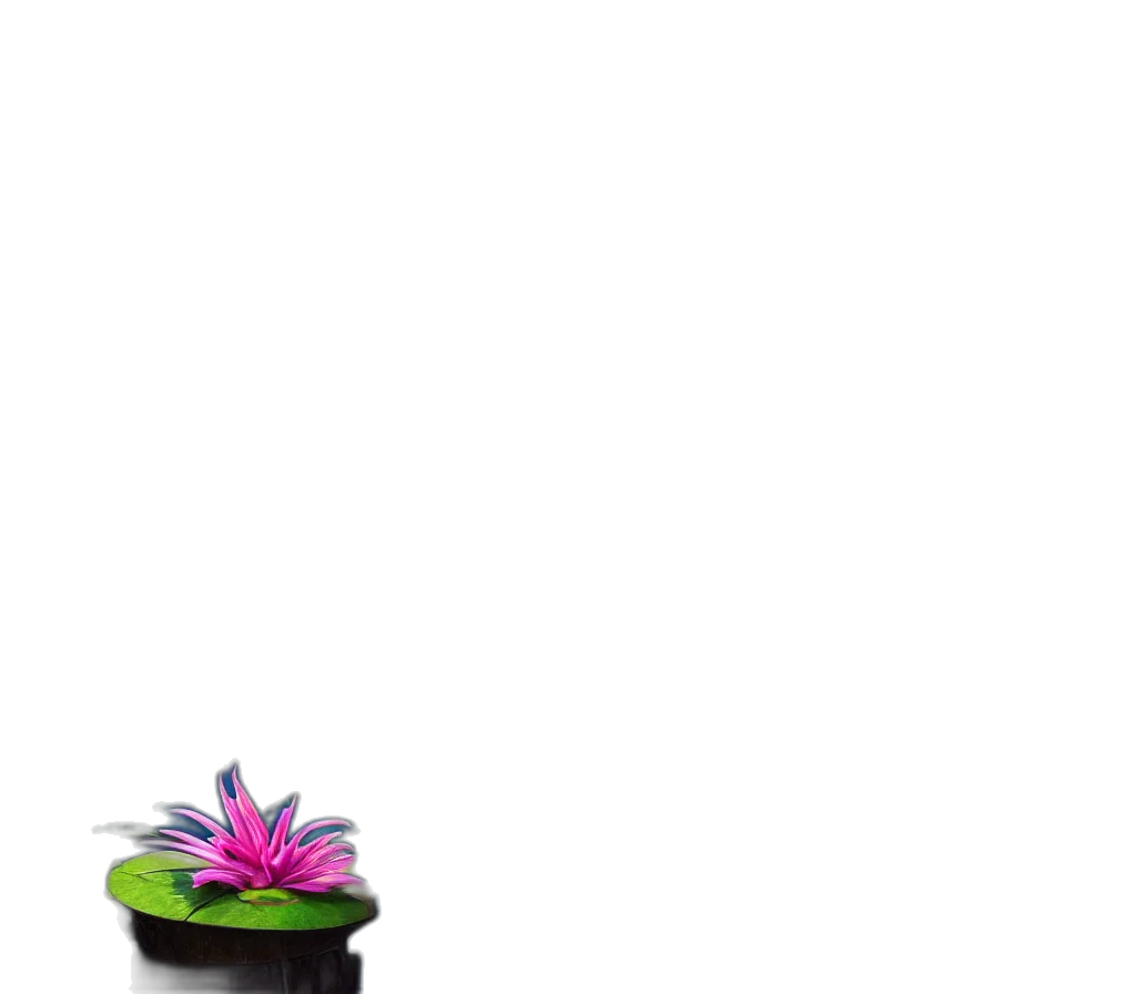 flower, hat, crown, staff transparent PNG cut-out