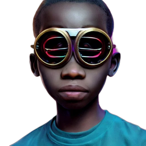 mask, face, robot, crown, 3d render, concept art, photorealistic, cyberpunk transparent PNG cut-out