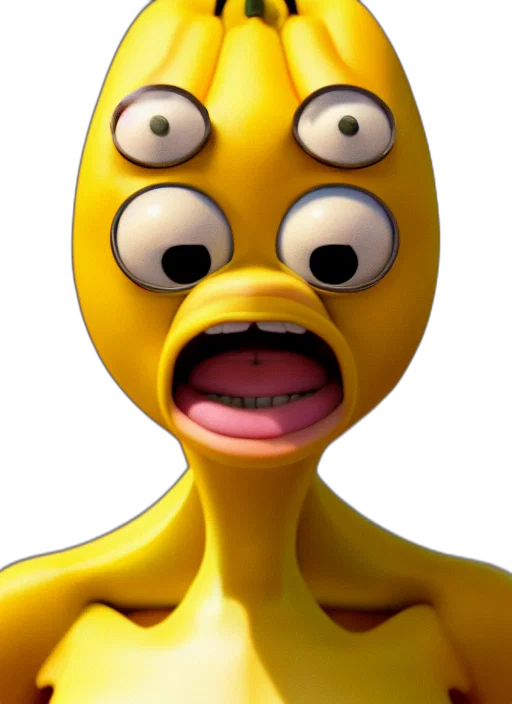 face, mask, creature, animal, 3d render, concept art, photorealistic, cartoon transparent PNG cut-out