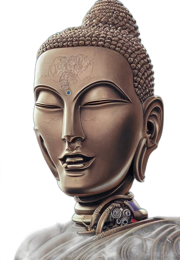 mask, face, staff, crown, photorealistic, 3d render, concept art, perfectly transparent PNG cut-out