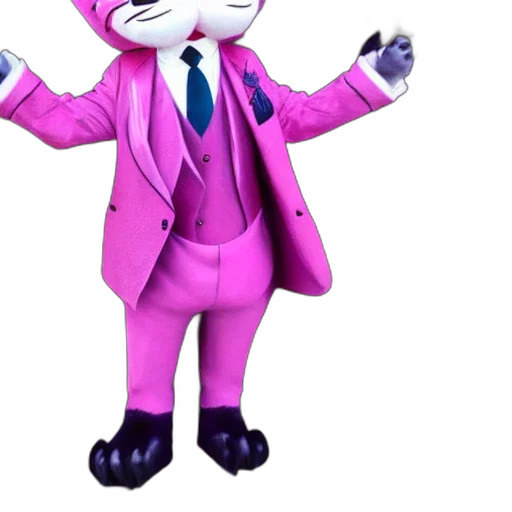 staff, jacket, animal, 3d render, concept art, cartoon, vaporwave, anthropomorphic transparent PNG cut-out