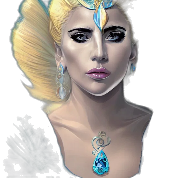jewelry, crown, face, fantasy art transparent PNG cut-out