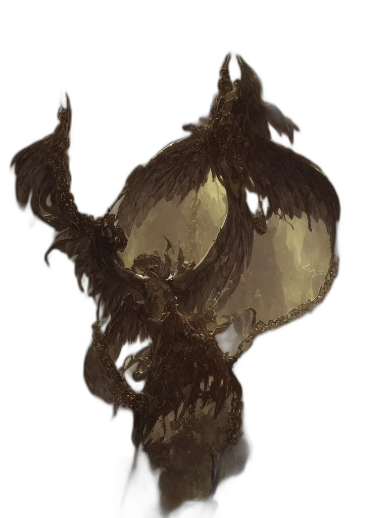 hair, dragon, mask, creature transparent PNG cut-out