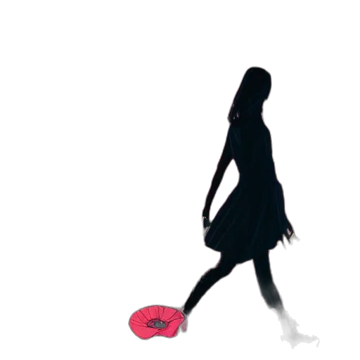 dress, shoes, hat, umbrella transparent PNG cut-out