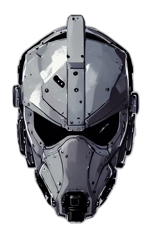 mask, robot, face, weapon transparent PNG cut-out