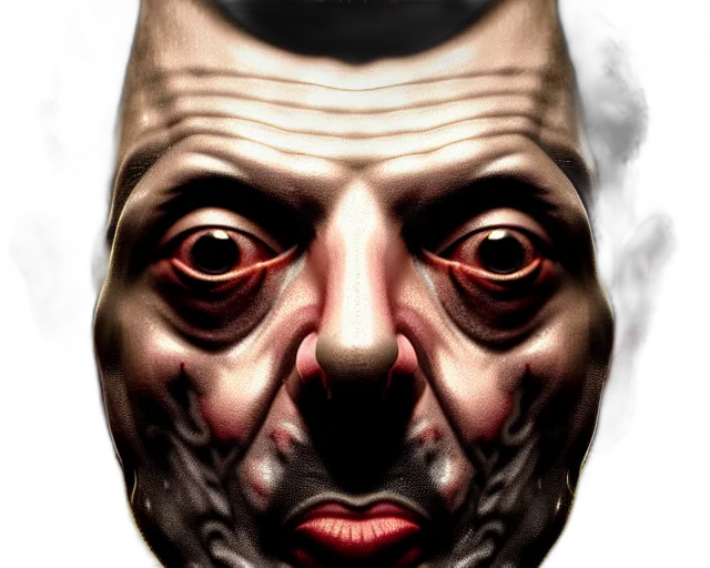mask, face, creature, staff transparent PNG cut-out