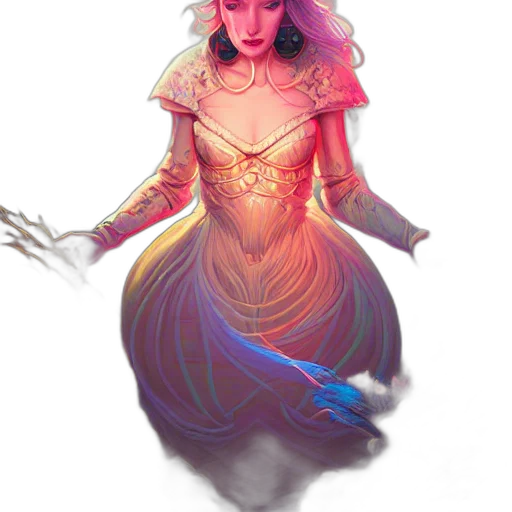 dress, jewelry, fantasy art, concept art, pixel art, comic book art, fire, underwater transparent PNG cut-out