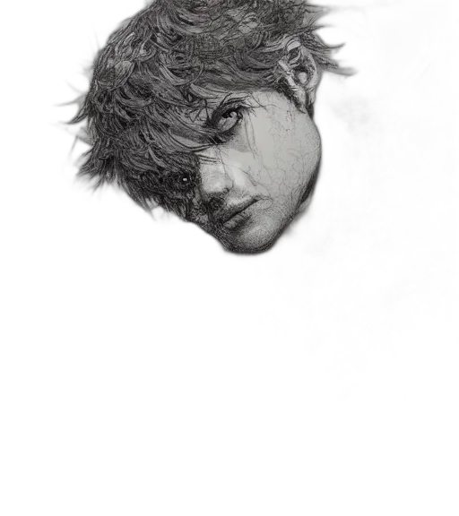 hair, face, creature, mask transparent PNG cut-out