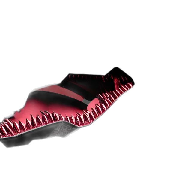 shoes, weapon, hair, 3d render, photorealistic, vaporwave, red, cybernetic transparent PNG cut-out