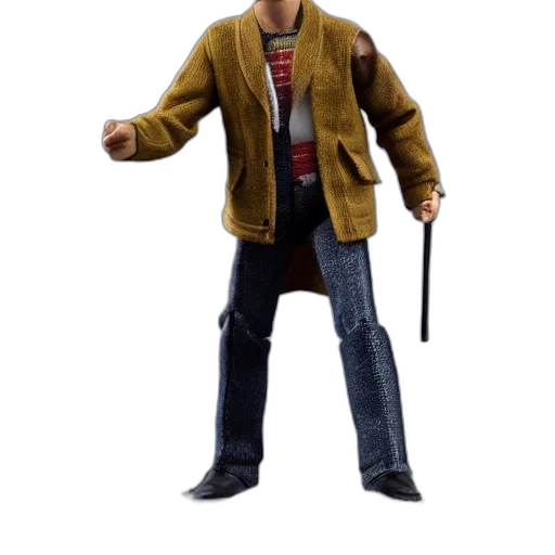 jacket, staff, 3d render, concept art, comic book art, cartoon, take, band transparent PNG cut-out