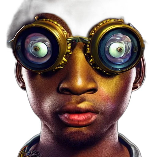 face, mask, concept art, photorealistic, 3d render, comic book art, colourful, vfx transparent PNG cut-out