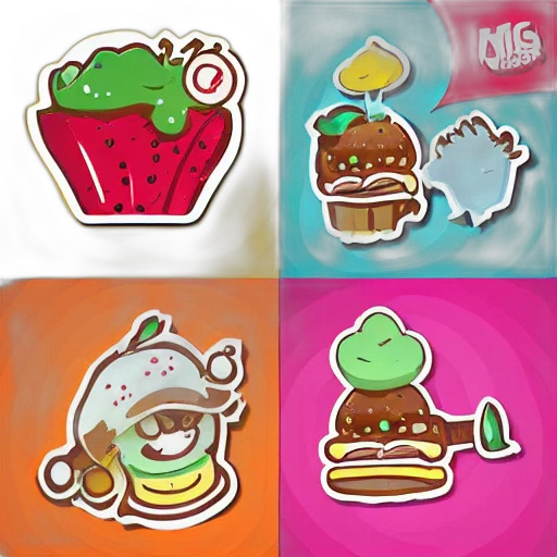 food, concept art, pixel art, 3d render transparent PNG cut-out