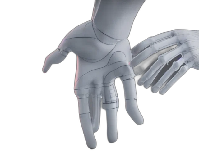 robot, 3d render, cyberpunk, concept art transparent PNG cut-out