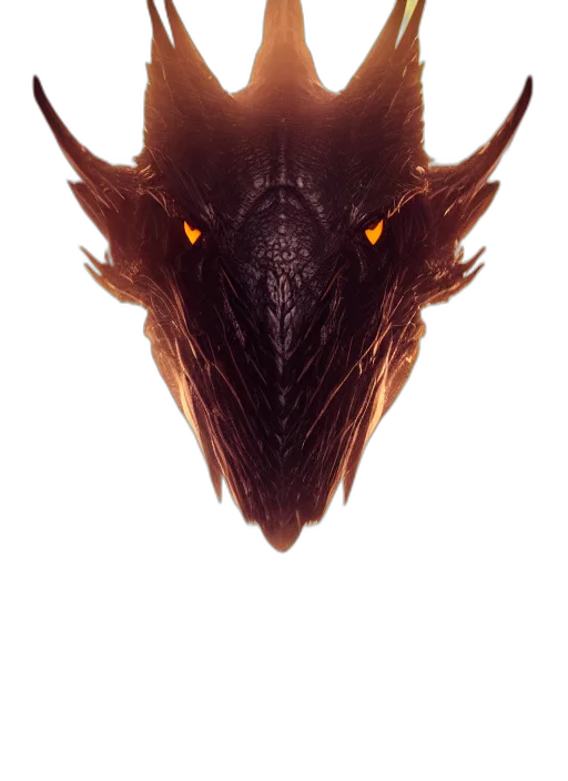 dragon, mask, animal, creature transparent PNG cut-out