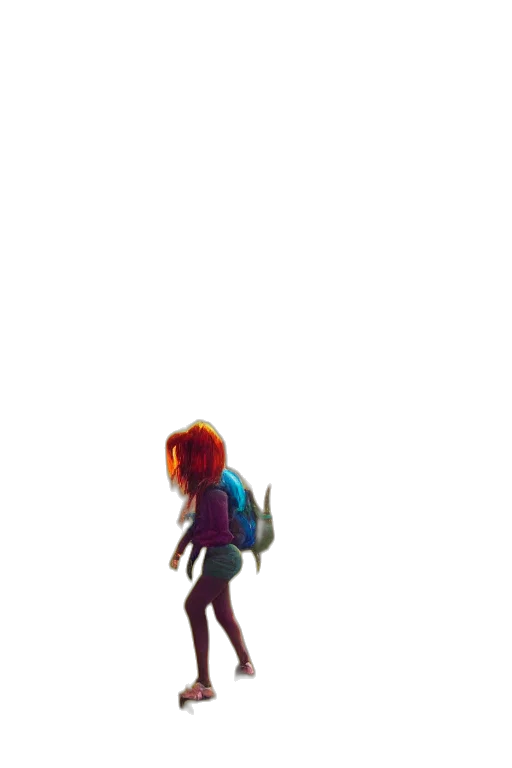 robot, creature, hair, dress transparent PNG cut-out