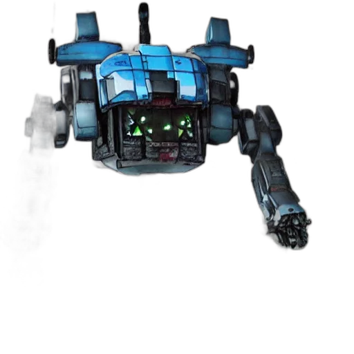 robot, weapon, staff, creature, concept art, 3d render, cyberpunk, mecha transparent PNG cut-out