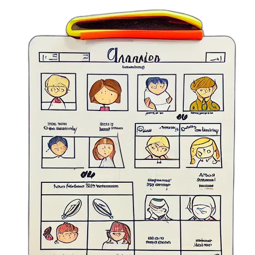 staff, character, sheet, william transparent PNG cut-out