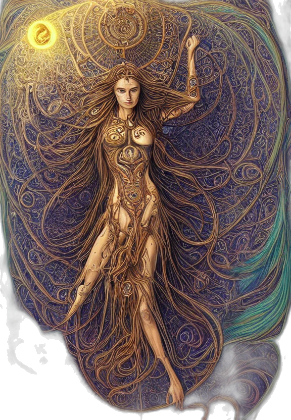 dress, jewelry, fantasy art, concept art transparent PNG cut-out