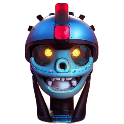 robot, mask, face, concept art transparent PNG cut-out