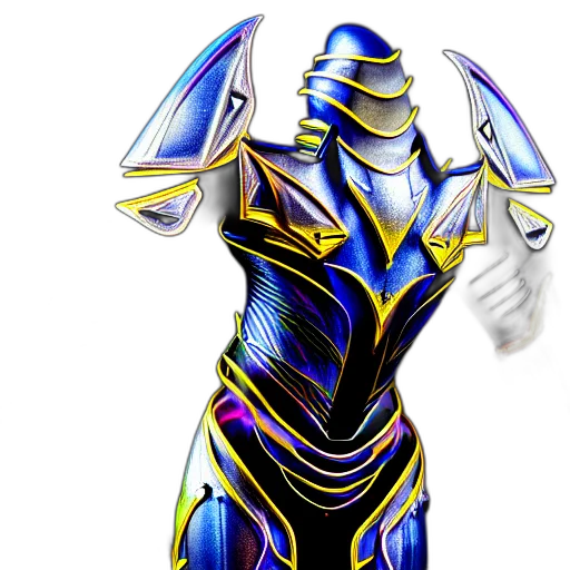 robot, dress, jewelry, mask, concept art, fantasy art, 3d render, vaporwave transparent PNG cut-out
