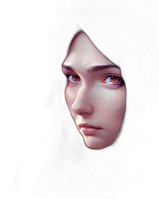 face, mask, robot, crown, photorealistic, fantasy art, concept art, 3d render transparent PNG cut-out
