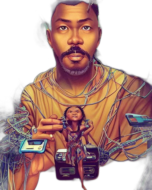 comic book art, concept art, fantasy art, photorealistic transparent PNG cut-out