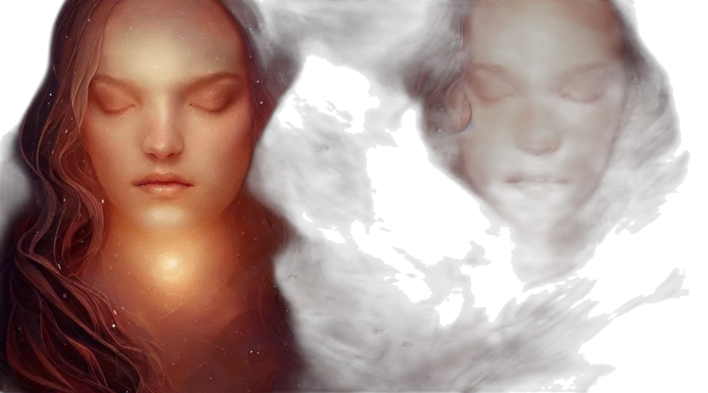 photorealistic, fantasy art, concept art, outer space, fire, underwater, fog, epic transparent PNG cut-out