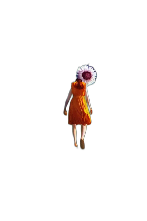 dress, staff, creature, flower, 3d render, concept art, pixel art, photorealistic transparent PNG cut-out