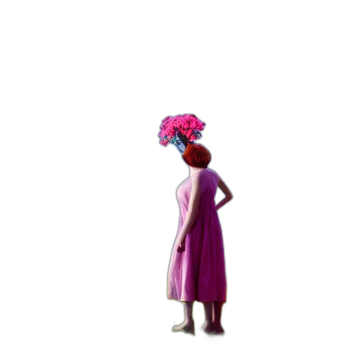 dress, hat, crown, staff transparent PNG cut-out